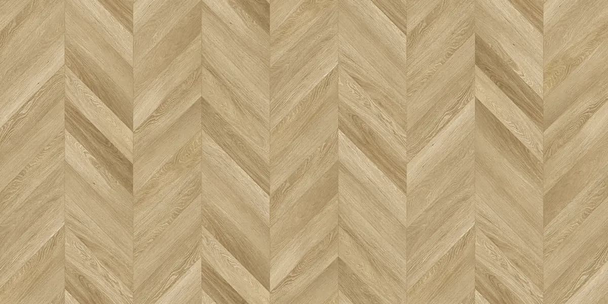 Tan Drop Chevron luxury vinyl, SureWood Chevron collection